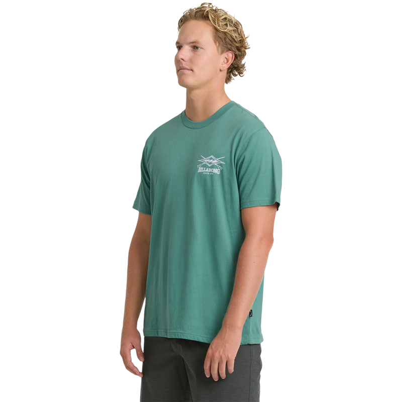 Men's Crossboards Premium Short Sleeve, Billabong Men's Crossboards Premium Short Sleeve 3/4 Front