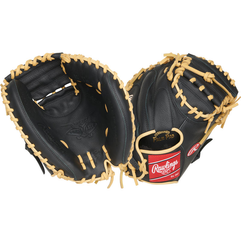 Youth Select Pro Lite Catcher's Mitt - 32" Solid Web, Rawlings Youth Select Pro Lite Catcher's Mitt - 32" Solid Web Front and Back