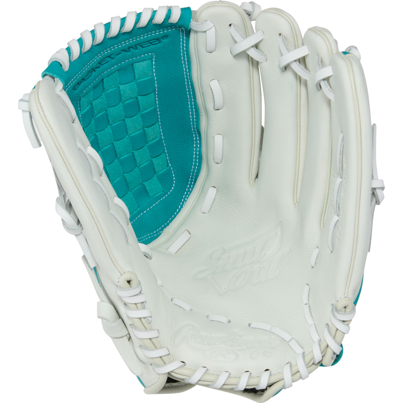Shut Out Fastpitch - 12.5" Basket Web First Base Glove LHT, Rawlings Shut Out Fastpitch - 12.5" Basket Web First Base Glove LHT Palm