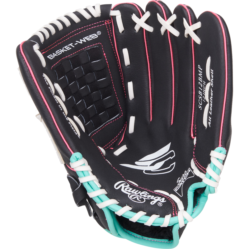 Youth Sure Catch Fastpitch - 12" Basket Web LHT, Rawlings Youth Sure Catch Fastpitch - 12" Basket Web LHT Palm