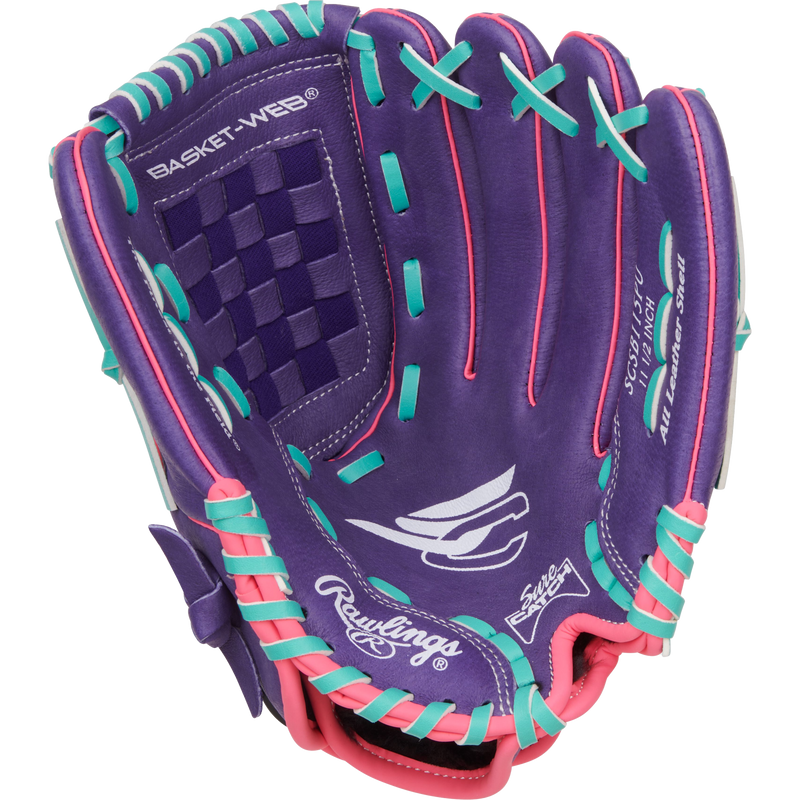 Youth Sure Catch Fastpitch - 11.5" Basket Web, Rawlings Youth Sure Catch Fastpitch - 11.5" Basket Web Palm