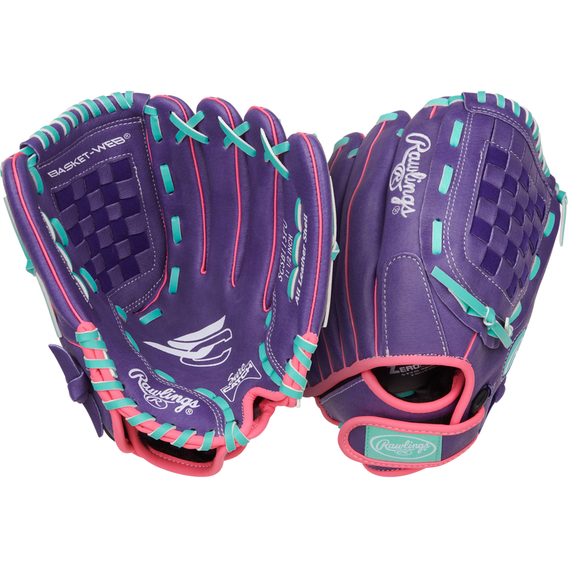 Youth Sure Catch Fastpitch - 11.5" Basket Web, Rawlings Youth Sure Catch Fastpitch - 11.5" Basket Web Front and Back