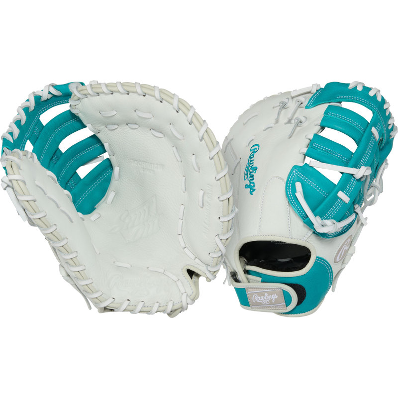 Shut Out Fast Pitch - 12" Single Post First Base Glove, Rawlings Shut Out Fast Pitch - 12" Single Post First Base Mitt Front and Back