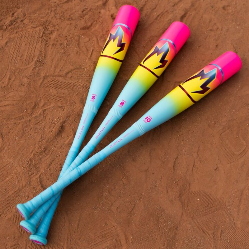 Hype Fire -8 USSSA 2 3/4", Easton Sports Hype Fire  USSSA 2 3/4" in Multi model graphic 3 bats on ground