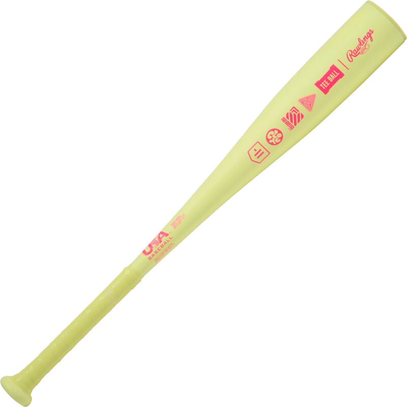 Clout -11 Tee Ball 2 5/8", Rawlings Clout -11 Tee Ball 2 5/8" in Yellow model graphic