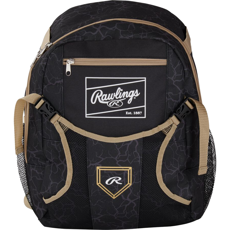 TBall Backpack, Rawlings TBall Backpack in Black front