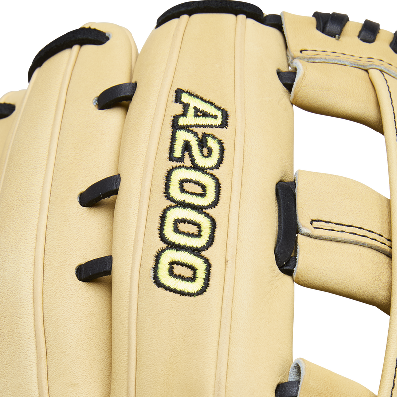 A2000 OF - 12.75" Dual Post Web, Wilson A2000 OF - 12.75" Dual Post Web in Blonde series logo