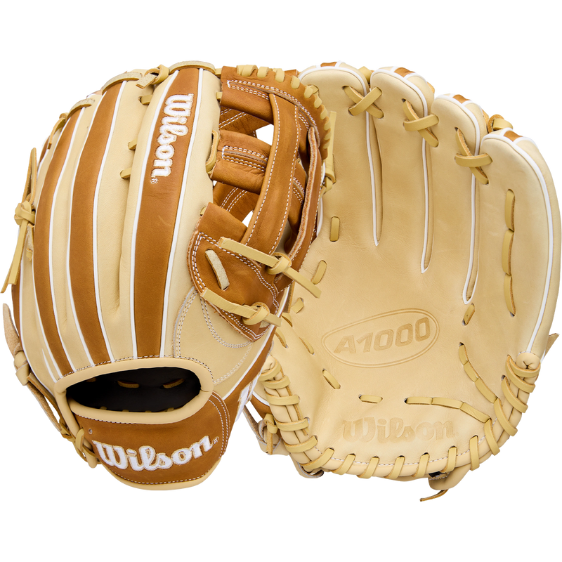 A1000 Outfield 1750 12.5" Dual Post Web, A1000 Outfield 1750 12.5" Dual Post Web Back and Front