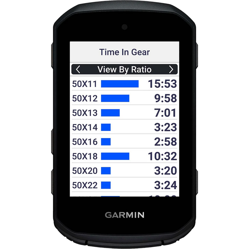 Edge 550, Garmin Edge 550 Time in Gear
