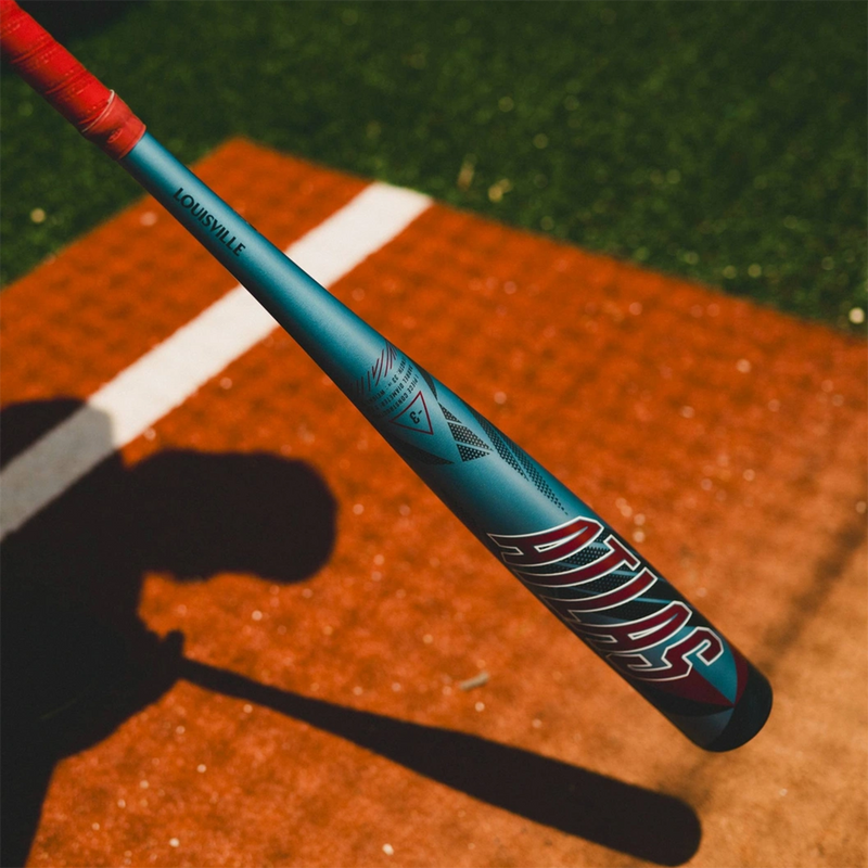 Atlas -3 BBCOR 2 5/8", Louisville Slugger Atlas -3 BBCOR 2 5/8" in Blue action