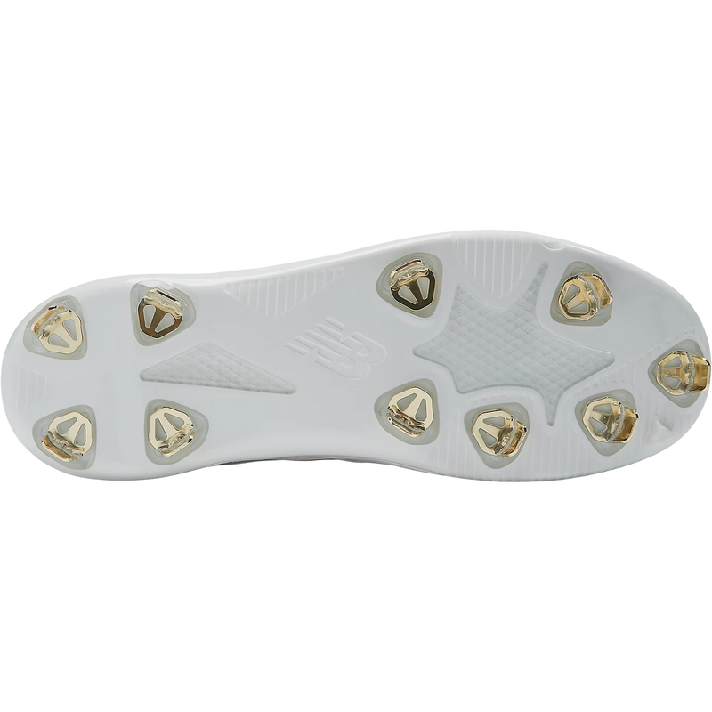 Men's FuelCell Ohtani 1 Metal, New Balance Men's FuelCell Ohtani 1 Metal in White/Metallic Gold bottom