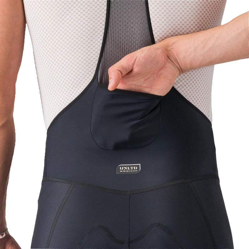 Men's Unlimited 2 Cargo Bibshort, Castelli Men's Unlimited 2 Cargo Bibshort Back Pocket