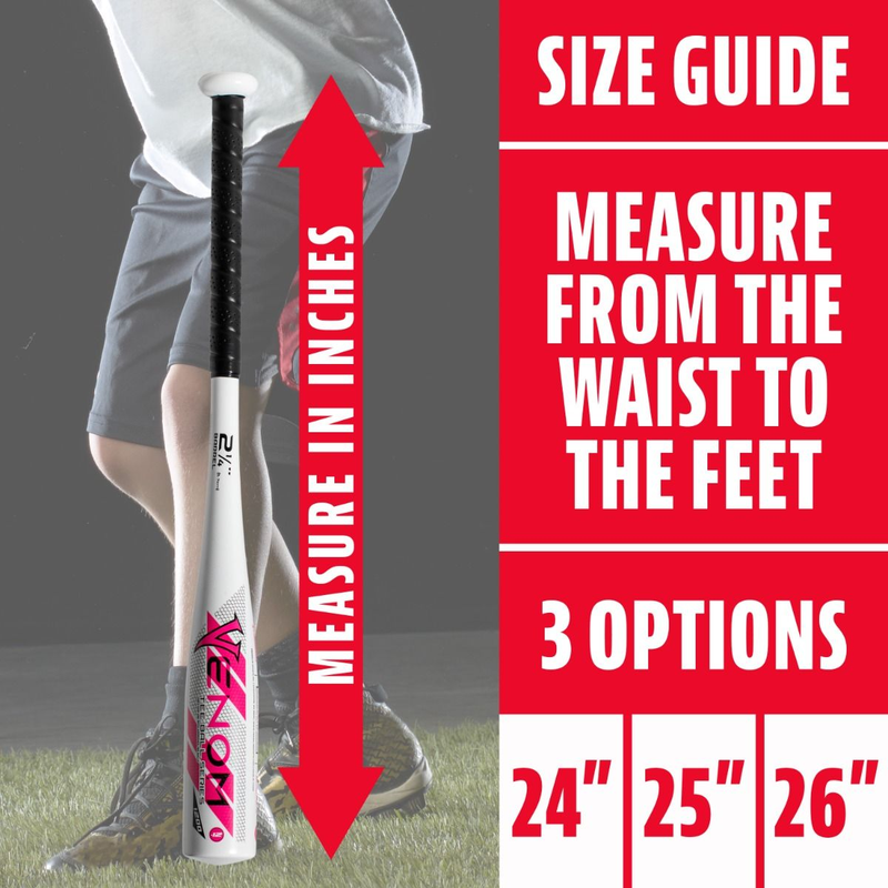 Venom 1200 Series -12 T-Ball USA, Franklin Sports Venom 1200 Series -12 T-Ball USA in White/Pink size guide