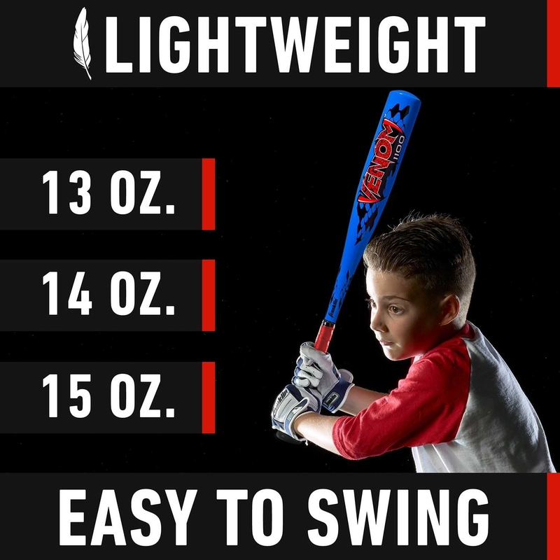 Venom 1100 Series -11 T-Ball USA, Franklin Sports Venom 1100 Series -11 T-Ball USA in Blue/Red lightweight