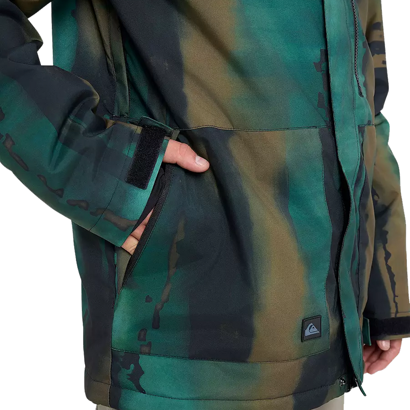 Men's Mission Printed Jacket, Quiksilver Men's Mission Printed Jacket hand pocket