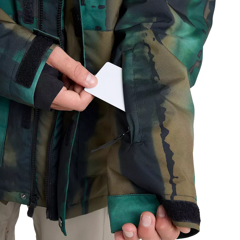 Men's Mission Printed Jacket, Quiksilver Men's Mission Printed Jacket pass pocket