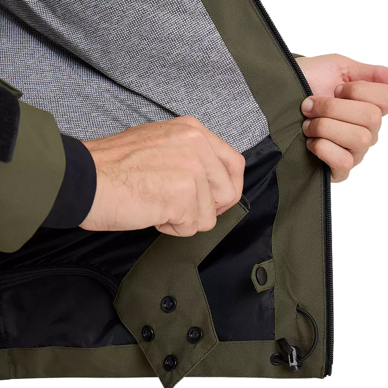Men's Quest Stretch 20K Jacket, Quiksilver Men's Quest Stretch 20K Jacket waist snap