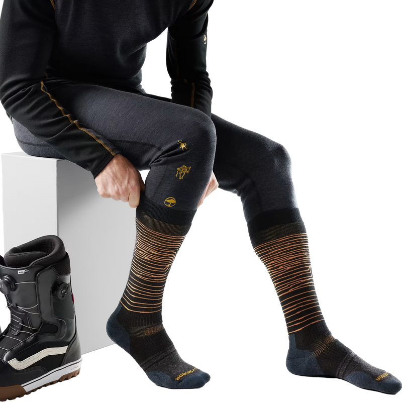 Snowboard Iguchi x Arbor OTC Socks, Smartwool Snowboard Iguchi x Arbor OTC Socks on feet