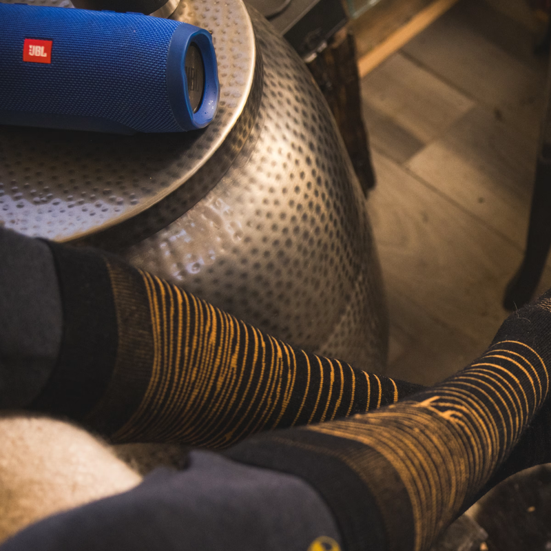 Snowboard Iguchi x Arbor OTC Socks, Smartwool Snowboard Iguchi x Arbor OTC Socks on feet