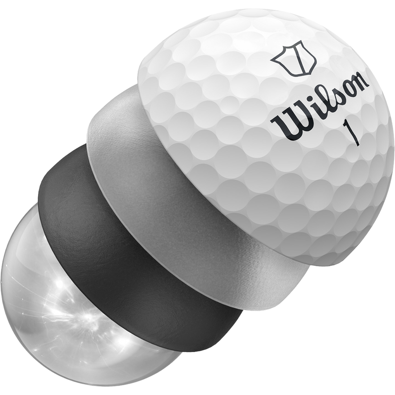 Staff Model - 2024, Wilson Staff Model in white showing 4 layers