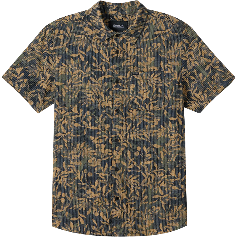 Men's TRVLR Perforated Printed Standard Short Sleeve, Featured Image