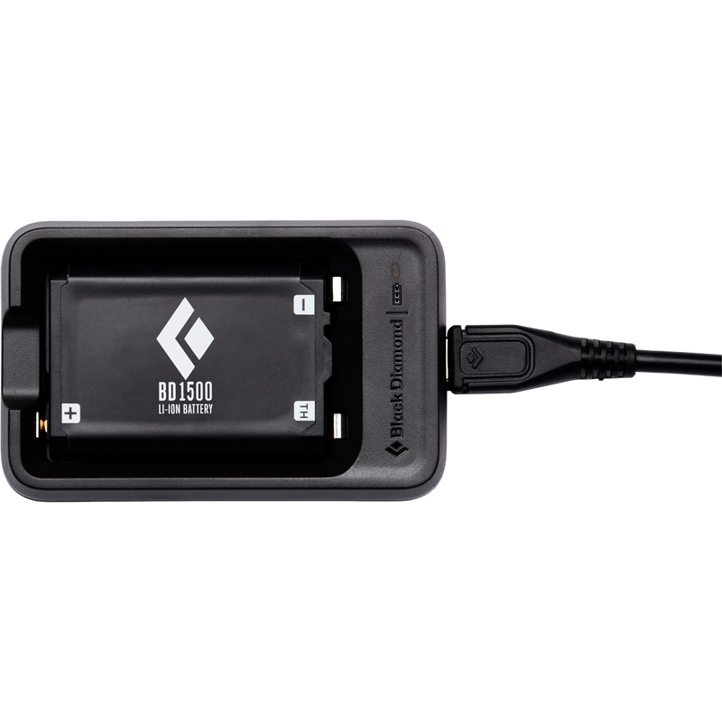 BD 1500 Battery, Black Diamond BD 1500 Battery with charging station and cord