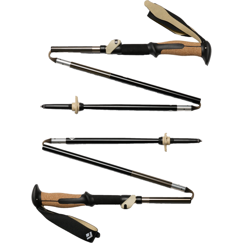Trail Vista FLZ Trekking Poles, Black Diamond Trail Vista FLZ Trekking Poles Folded