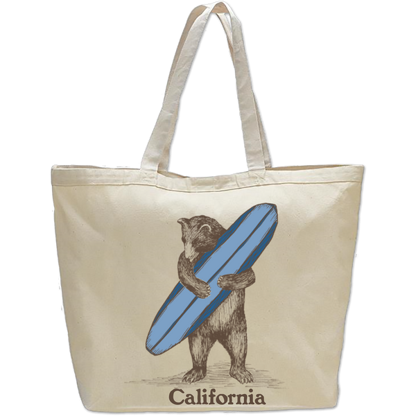 Faire Surf Bear Beach Bag/Oversized Tote