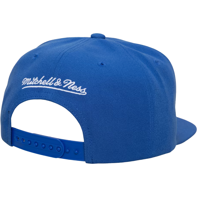 Warriors Head Coach Snapback Hardwood Classics, Mitchell and Ness Warriors Head Coach Snapback Hardwood Classics in Blue snapback details