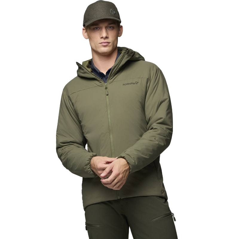Men's Femund Thermo 60 Zip Hood, Norrona Men's Femund Thermo 60 Zip Hood front on model