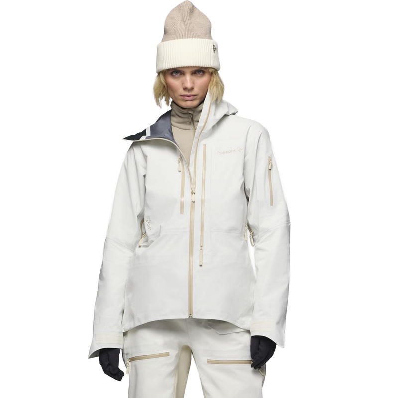 Women's Lofoten Gore-Tex Pro Jacket, Norrona Women's Lofoten Gore-Tex Pro Jacket front on model