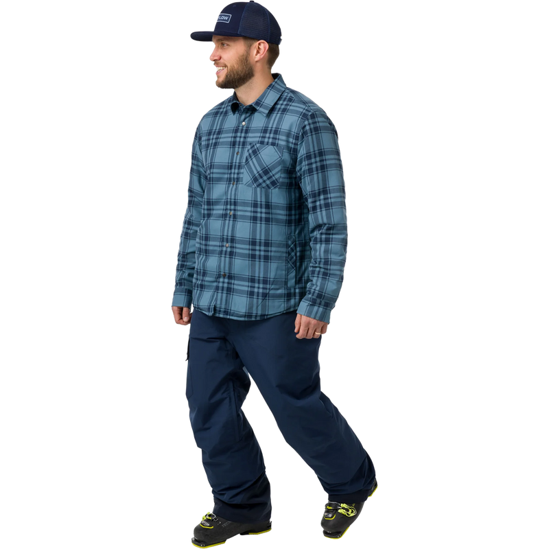 Men's Sinclair Insulated Flannel, Flylow Men's Sinclair Insulated Flannel front on model