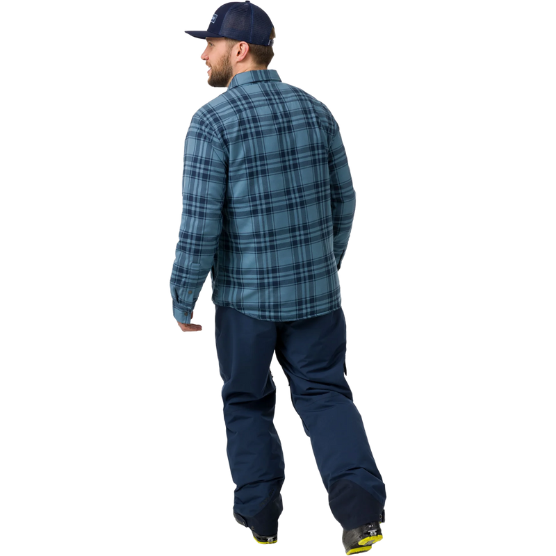 Men's Sinclair Insulated Flannel, Flylow Men's Sinclair Insulated Flannel back on model