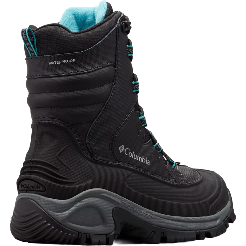 Women's Bagaboot III, Columbia Women's Bagaboot III in Black Pacific Rim angled heel detail