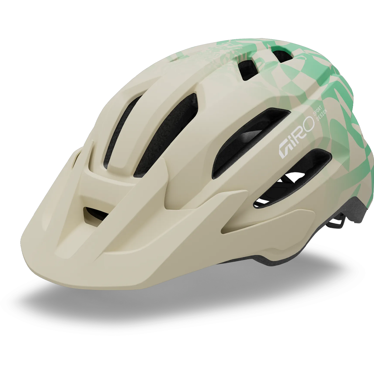 Giro Fixture Mips II in Matte Stone/Green Rush