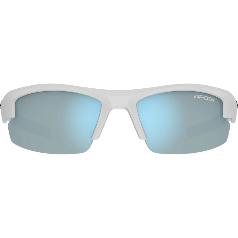 ShutOut - Matte White with Black/Smoke Blue Mirror, Tifosi Optics ShutOut front