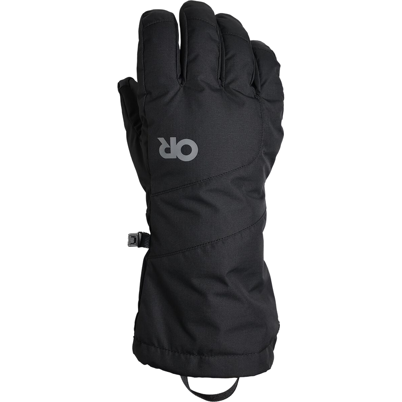 Oregon Research Men's Adrenaline Glove in Black right hand top