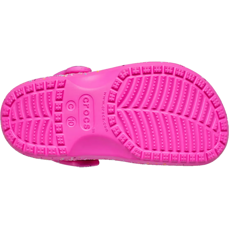Youth Classic Paint Splatter Clog Toddler, Crocs Youth Toddler Classic Paint Splatter Clog Bottom