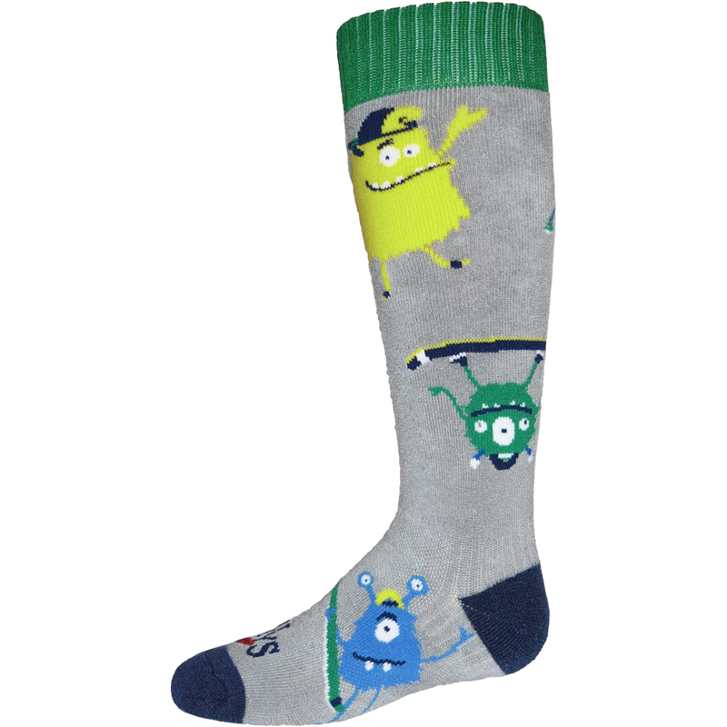 Youth Doods Mid Volume Sock, Hot Chillys Youth Doods Mid Volume Sock side