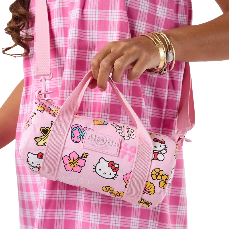 Hawaii Kawaii Icons Mini Mini Duffel, ALOHA Collection Hawaii Kawaii Icons Mini Mini Duffel Handles