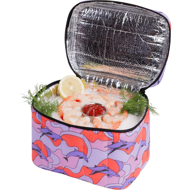 Puffy Lunch Bag, BAGGU Puffy Lunch Bag with shrimp