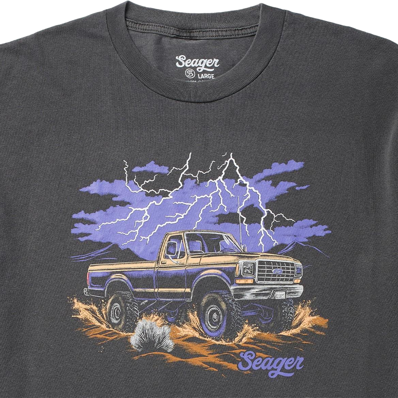 Men's Premium Mud Romp Tee, Seager Men's Premium Mud Romp Tee Front Graphic
