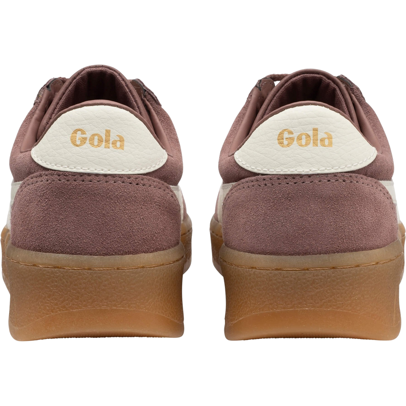 GOLA Classics Women's Grandslam Suede in Brownrose/Off White/Gum pair back