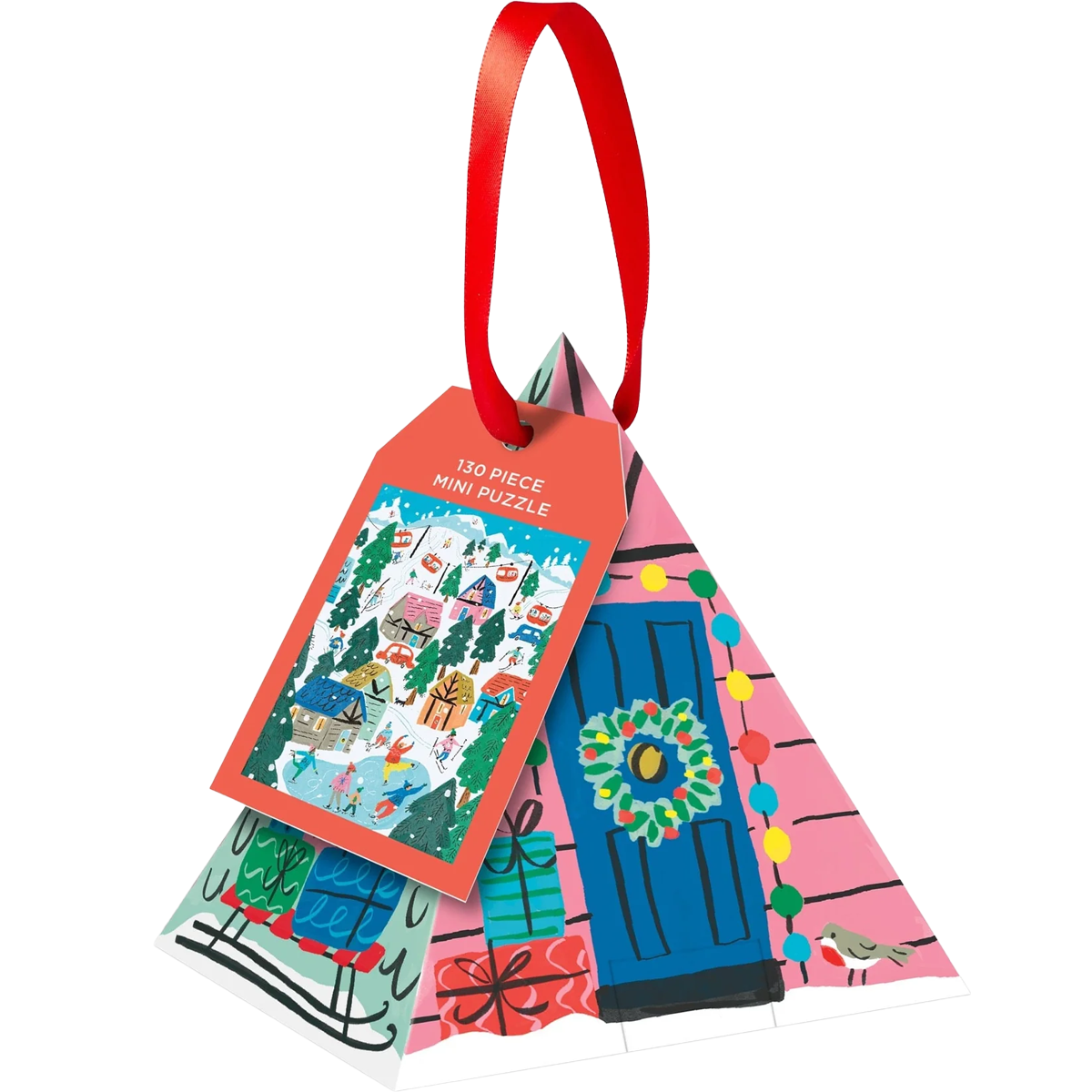 Alpine Cottage 130 Piece Puzzle Ornament alternate view