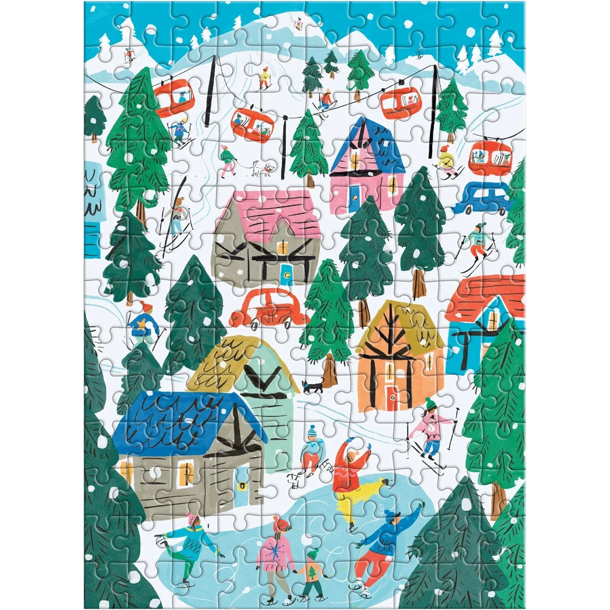 Alpine Cottage 130 Piece Puzzle Ornament alternate view
