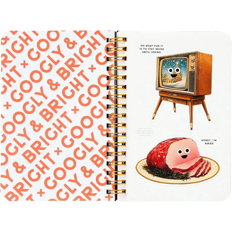 Googly & Bright Sticker Book, Chronicle Books Googly & Bright Holiday Sticker Book stickers