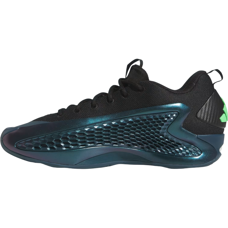 Anthony Edwards 1 Low, Adidas Anthony Edwards 1 Low in Arctic Night/Core Black inside right shoe profile
