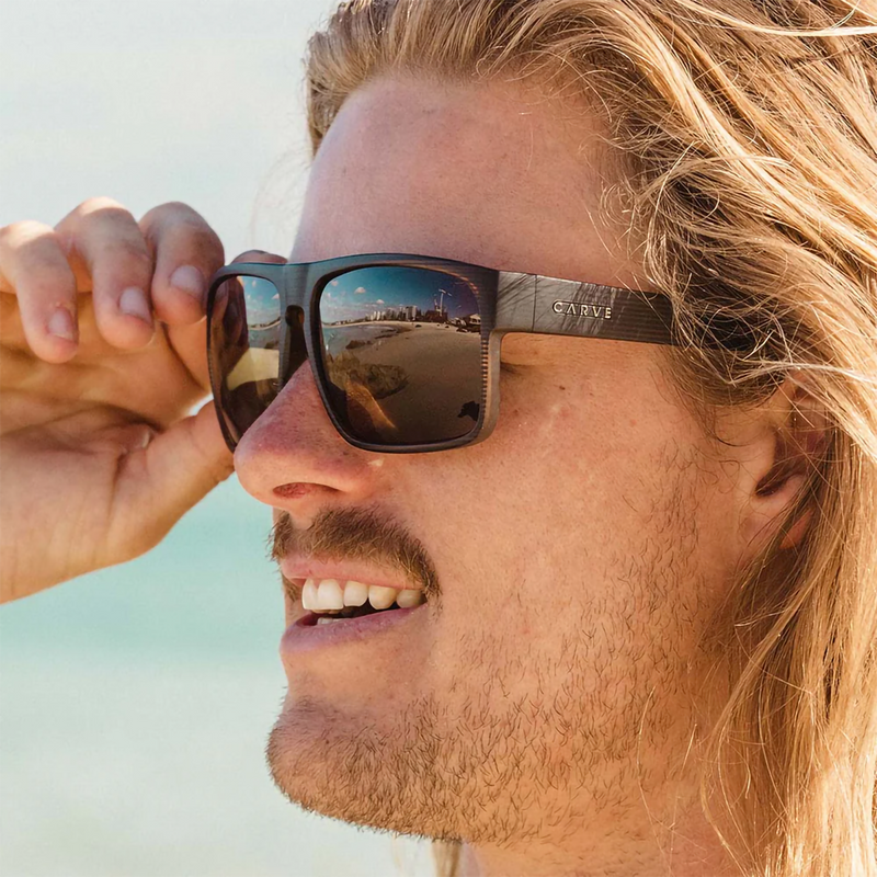 Vendetta, Carve Vendetta in Matte Brown Streak + Brown Polarized on model