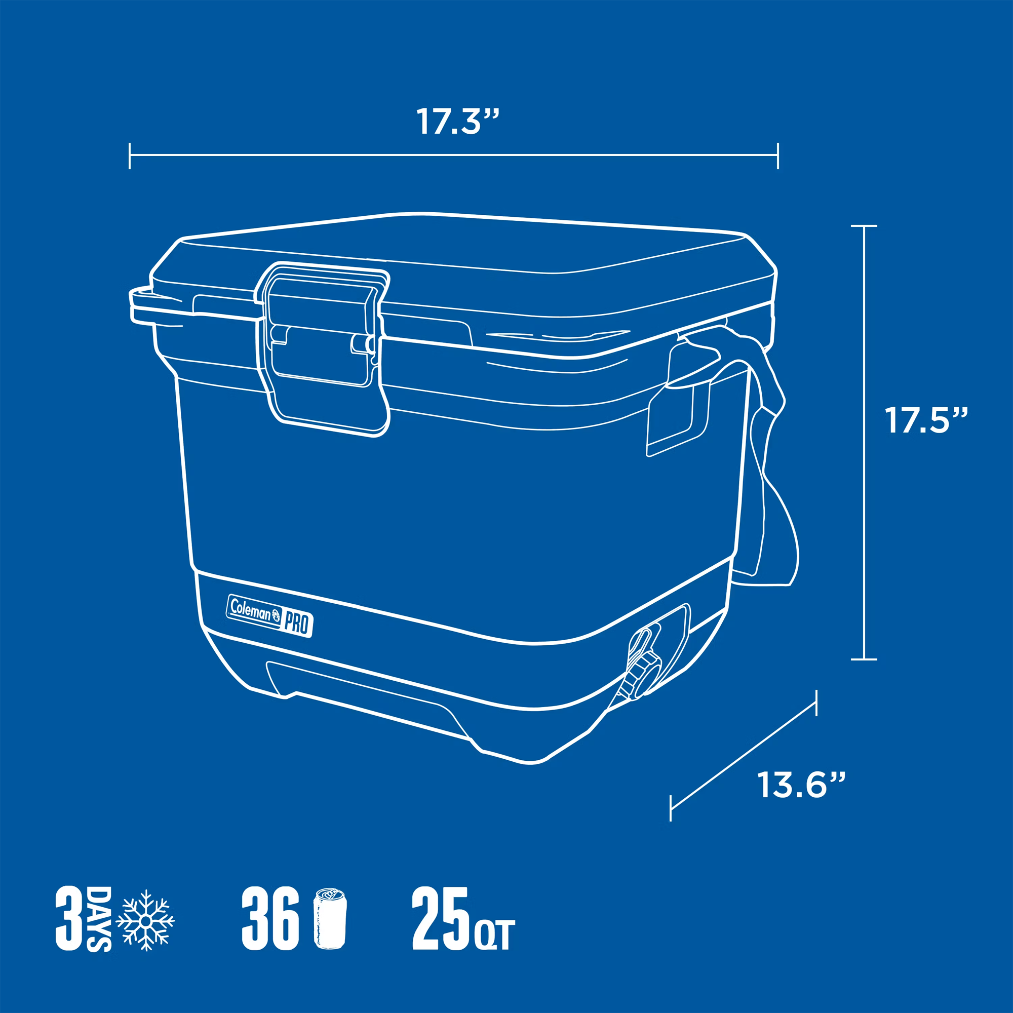 Pro Cooler 25 Quart alternate view