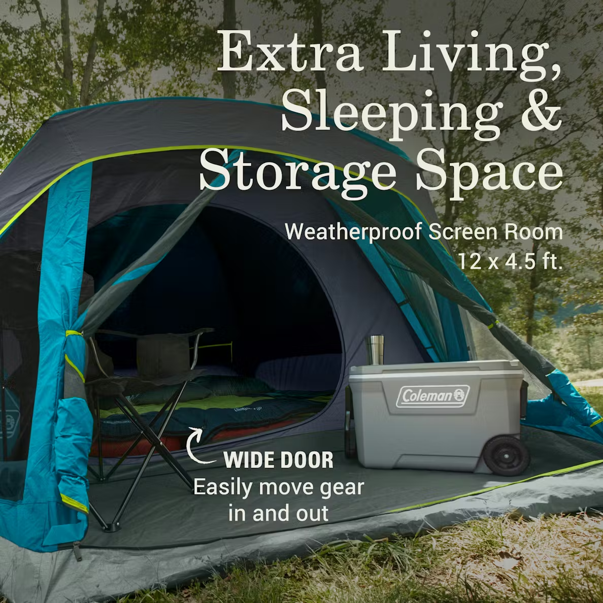 Skydome Tent 8 Person Screen Room Dark Room alternate view